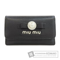 楽天市場】miumiu キーケース（カラーブラック）（キーホルダー 
