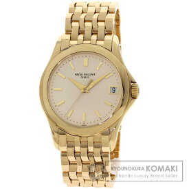 パテックフィリップ 5107/1J-001 カラトラバ 腕時計 K18イエローゴールド/K18YG メンズ 【中古】【PATEK PHILIPPE】