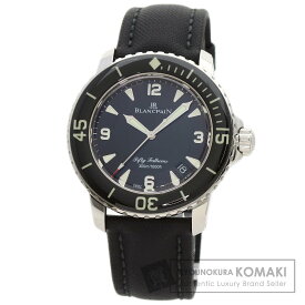 ブランパン 5015-1130-52A フィフティ ファゾムス 腕時計 ステンレススチール/セイルキャンバス レディース 【中古】【Blancpain】