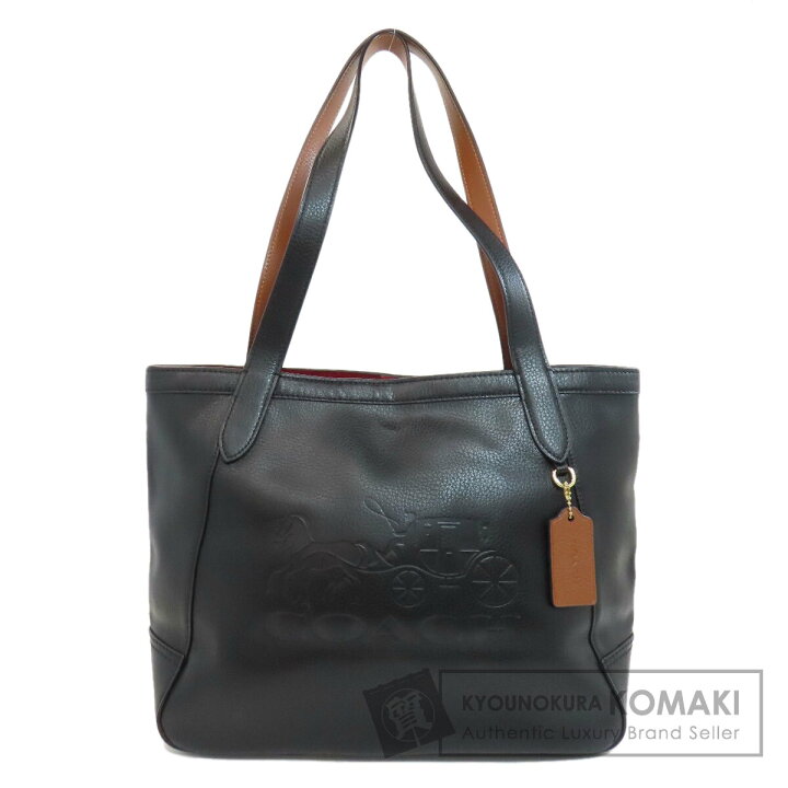 中古】COACH ホースアンドキャリッジ レザートートバック C4063 楽天 