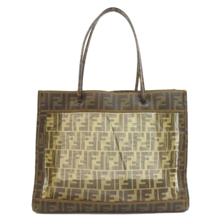 楽天市場】フェンディ ズッカ柄 メッシュ トートバッグ PVC レディース 