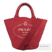 PRADA☆プラダ☆2wayキャンバストートバッグ☆カナパ☆パイソン カーフ