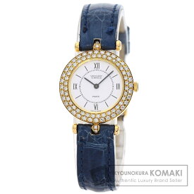 ヴァンクリーフ＆アーペル クラシック ラ・コレクション 腕時計 K18イエローゴールド/クロコダイル/ダイヤモンド レディース 【中古】【Van Cleef & Arpels】