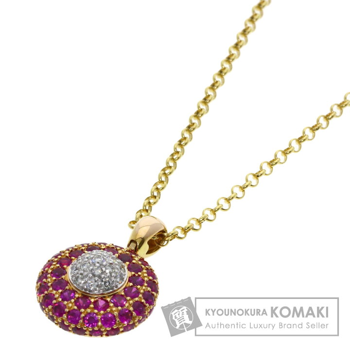 楽天市場】2.38ct ルビー ダイヤモンド ネックレス K18イエロー 