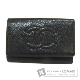 シャネル ココマーク ゴールド金具 キーケース グレインド カーフスキン レディース 【中古】【CHANEL】