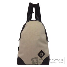 エルメス オールバック シルバー金具 リュック・デイパック キャンバス/カーフ レディース 【中古】【HERMES】