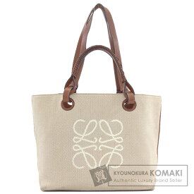 ロエベ アナグラム 2WAY トートバッグ キャンバス レディース 【中古】【LOEWE】