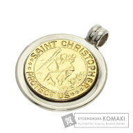 ティファニー セントクリストファー コイン ペンダントトップ シルバー/K18YG レディース 【中古】【TIFF…