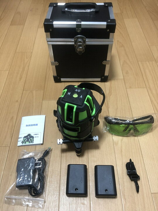 楽天市場】5ﾗｲﾝ6点 ｸﾞﾘｰﾝﾚｰｻﾞｰ墨出し器 墨出器 水平器 墨出し機 測定器 