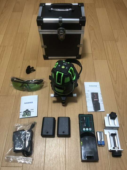 楽天市場】5ﾗｲﾝ6点 ｸﾞﾘｰﾝﾚｰｻﾞｰ墨出し器 墨出器 水平器 墨出し機 測定器 