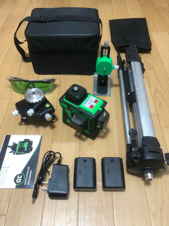 楽天市場】12ライン グリーン レーザー墨出し器 墨出し機 水平器 墨出 