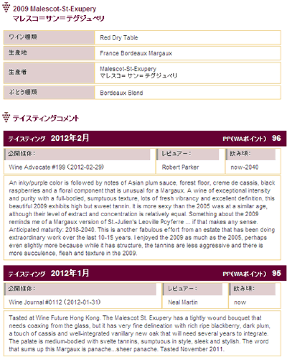 シャトー・マレスコ・サン・テグジュペリ 2009 楽天市場】シャトー・マレスコ・サン・テグジュペリ [2009