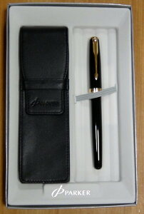 PARKERパーカー万年筆 ソネット オリジナルラックブラックGT&ペンシースセット 学習教材 教材