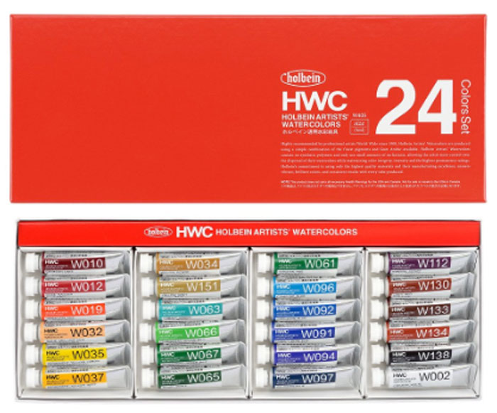ホルベイン 透明水彩絵具 24色セットの通販・価格比較 - 価格.com
