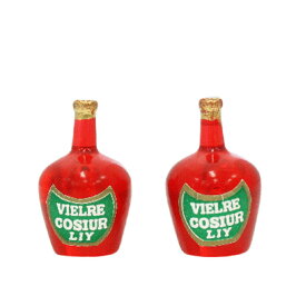 手作りドールハウスキット ミニチュアパーツ 赤い洋酒ボトル ジオラマ部品 脳トレ 組み立て ミニチュア部品 ミニチュア ドールハウス キット ビリー Billy