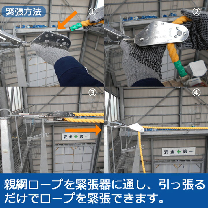 楽天市場】親綱ロープ緊張器 ( キョーワロック ) 仮設工業会認定品 