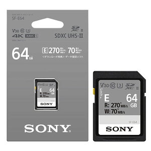 [1�̔�] SONY SF-E64 UHS-II Class10 SD�J�[�h