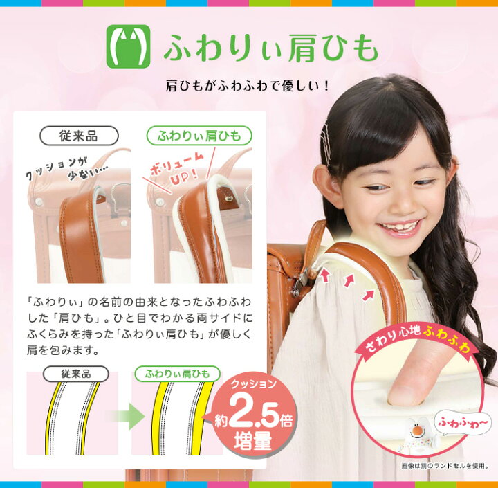 楽天市場】ふわりぃランドセル 正規品 アウトレット[プレミアム 