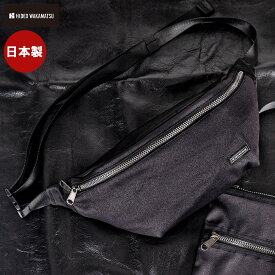 ボディバッグ HIDEO WAKAMATSU 日本製 ファクティス メンズ レディース ブラック 黒 ショルダーバッグ ボディバッグ バック MADE IN JAPAN