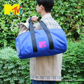 【SALE★30％OFF】ACTUS MTVコラボ ボストン ユニセックス デイリーバッグ シンプル ブラック ブルー レディース メンズ 男女兼用 ファスナー ナチュラル カジュアル 修学旅行 ピクニック レジャー キャンプ A4対応 大容量30L ショルダーベルト付き キャリーオン対応