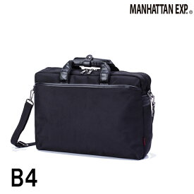 ビジネスバッグ メンズ 紳士 ブリーフケース B4サイズ収納 ダブル Lサイズ スーツケース取り付け可能紳士用鞄 ブラック（黒） マンハッタンエクスプレス おすすめ