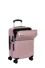 【安心のメーカー直販 | 1年間保証付】機内持ち込みOK！ スーツケース 正規品 [TRAVELIST シエラ Sサイズ] フロントオープン キャリーケース キャリーバッグ ストッパー 拡張機能 容量 35〜43L 軽量 軽い 静音 かわいい おしゃれ メンズ レディース 出張 ビジネス 旅行