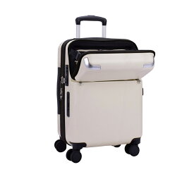 【安心のメーカー直販 | 1年間保証付】機内持ち込みOK！ スーツケース 正規品 [TRAVELIST シエラ Sサイズ] フロントオープン キャリーケース キャリーバッグ ストッパー 拡張機能 容量 35〜43L 軽量 軽い 静音 かわいい おしゃれ メンズ レディース 出張 ビジネス 旅行