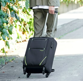 【安心のメーカー直販 | 1年修理保証付】機内持ち込みOK！軽量ソフトキャリーケース 正規品 [HIDEO WAKAMATS フライ3 SSサイズ] フロントオープン スーツケース 前開き 小型 軽い 静音 ビジネス 出張 修学旅行 メンズ レディース 国内 シンプル TSAロック 4輪 27L 撥水生地