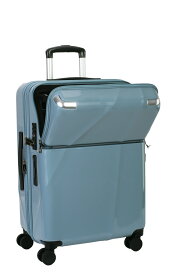 ＼ 1年間修理保証付き!! ／スーツケース 正規品 [TRAVELIST シエラ Lサイズ] フロントオープン キャリーケース トップオープン 拡張 ストッパー ブレーキ 止まる 大型 軽量 軽い 大容量 TSAロック メンズ レディース 推し活 ビジネス 出張 旅行 静音 上開き 前開き