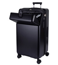 【安心のメーカー直販 | 3年間無償修理対応！】ワンタッチトップオープン スーツケース[TRAVELIST ファースト LLサイズ 125L] フロントオープン キャリーケース 軽量 軽い 静音 大容量 ストッパー ブレーキ 止まる 拡張 TSAロック ドリンクホルダー 海外 留学 出張 旅行