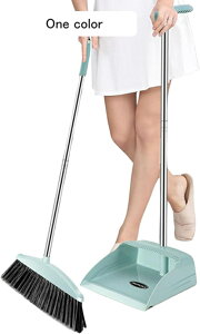 ほうき ちりとり セット 箒 自立式 収納に便利 組み立て簡単 汚れを隠さず全面洗浄 塵取り 収納便利 室内 屋外 ベランダ 玄関 掃除 防風式 軽量 腰曲げず 掃除可能 清掃用品 アウトドア/玄関/