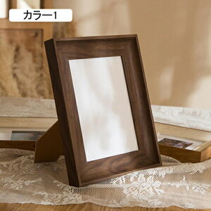 �t�H�g�t���[�� ������� MDF�� �t�H�g �t���[�� �z�� �t���[�� �A�[�g�t���[�� �ؖڕ� �u���E�� 8.9*12.7cm �z���C�g �t���[�� �ʐ^���� ���� �c�����p �J���[4 �����j�� �V�z�j