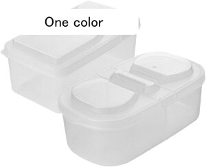2���� �{�b�N�X ���������[�{�b�N�X spice container �ۉ��t�[�h�E�H�[�}�[ �ٓ��� ���[�r�� �� ������������ �����������e�� pp Transparent
