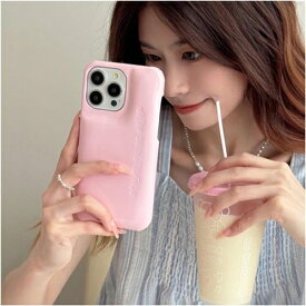 アーバンソフィスティケーション iPhone17Pro用ケース ソフトシリコン素材 パステルカラー 4色展開 アイフォン14 iPhone17/15 ProMax対応(ピンク 17)