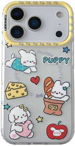 17�p Happy Cat �f�U�C�� �J���t�� ���� �ی�P�[�X ���� ���F �s���N �l�R�D�� ����g�� �A�C�t�H��14 iPhone16/15 ProMax�Ή��i�F3�Ccase17)