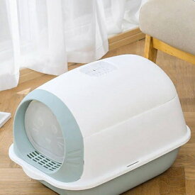 密閉式 大容量 大型 消臭 耐久性 猫用トイレ本体 ネコのトイレ 蓋付き 扉付き 漏れ防止 耐久性 砂の飛び散り防止 臭わない 倒れにくい お留守番 出入り便利 フレキシブルリッターボックス
