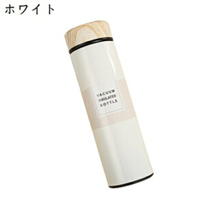 魔法瓶 水筒 450ml 保冷カップ 保温保冷 木目キャップ おしゃれ ステンレス 保温 保冷 蓋付き 直飲み 真空断熱 コーヒー 保温カップ 車載用 アウトドア用 運動 登山 保冷カップ 保温マグカップ