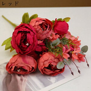 ボタン 造花 花束 1束13本 インテリア 写真撮影 お祝い 結婚式 庭園 造花芸術 部屋 誕生日 母の日ギフト 枯れない花 長持ち ドライフラワー ミニブーケ フラワー 人工観葉植物