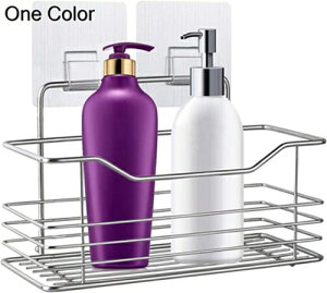 浴室用ラック バスルームラック タワー バス用品 お風呂 1段 シャンプーラック 強力粘着フック付き