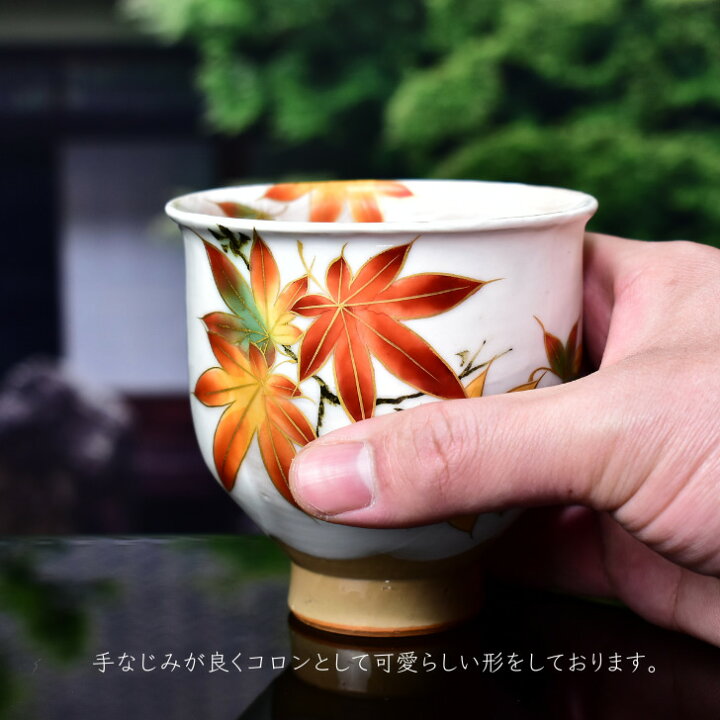 京焼 清水焼 陶あん 花変 湯飲み はてな 湯呑み 5客 レア