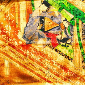 風呂敷タペストリー【日本のながめ】源氏物語〈日本のながめ50cm 綿 和風 インテリア 飾り ディスプレー 壁掛け 掛軸 〉
