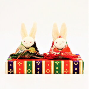 雛 雛人形 コンパクト モダン おしゃれ かわいい ちりめん / うさぎ 雛 / お雛様 ひな祭り ひな人形 人形 飾りミニ 可愛い人気