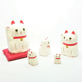 置物 コンパクト 手作り 室内 張り子 / はりこーシカ 招き猫 白 / おしゃれ かわいい ミニ 小さい 人形 和雑貨 飾り