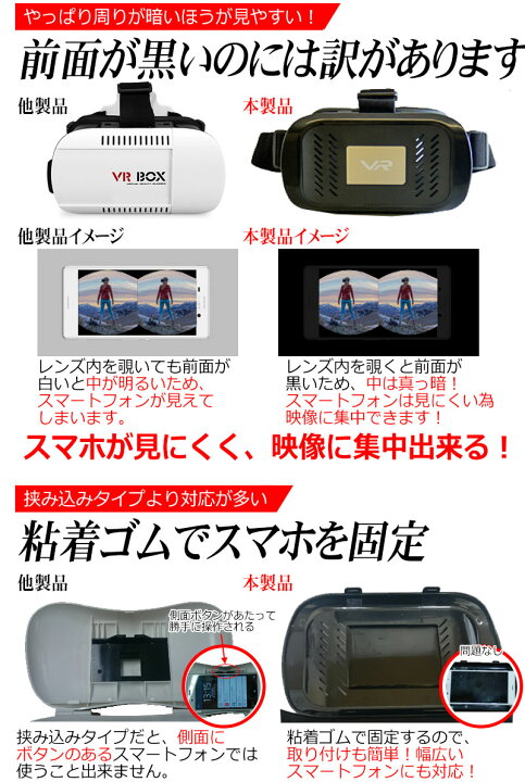 無料 VRメガネ バーチャルリアリティゴーグル 3D VR映画ビデオゲームゴーグル VRメガネヘッドセット付きフルスクリーンの耐久性のある ...