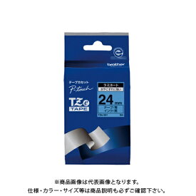 ブラザー ピータッチテープ24mm青/黒 TZE-551