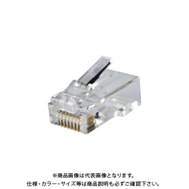 【期間限定ポイント3倍】デンサン DENSAN カテゴリー6モジュラープラグ(貫通タイプ) 25個入 8P8C MJHA-808TC