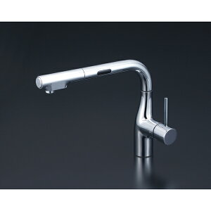 KVK 流し台用 シングルレバー式シャワー付混合栓 センサー付 撥水