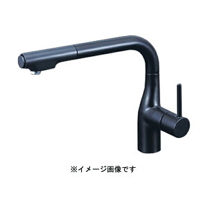 KVK シングルシャワー付混合栓 (eレバー・回転規制) マットブラック KM6101VECM5