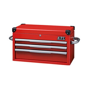 【送料別途】【直送品】KTC トップチェスト(3段3引出し) レッド EKR-1003R
