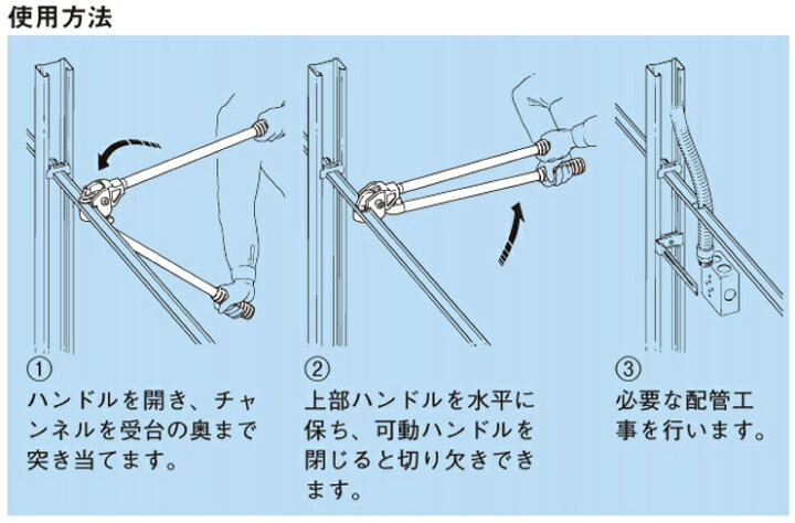 楽天市場】ネグロス電工 MAKCK32 軽量間柱振れ止めチャンネル切り欠き 